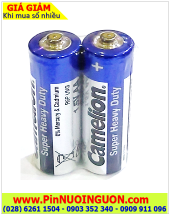 Pin Camelion R6P/2S _Pin UM3; Pin tiểu AA 1.5v Camelion R6P/2S Pin UM3 Heavy Duty chính hãng /Loại Gói 2viên